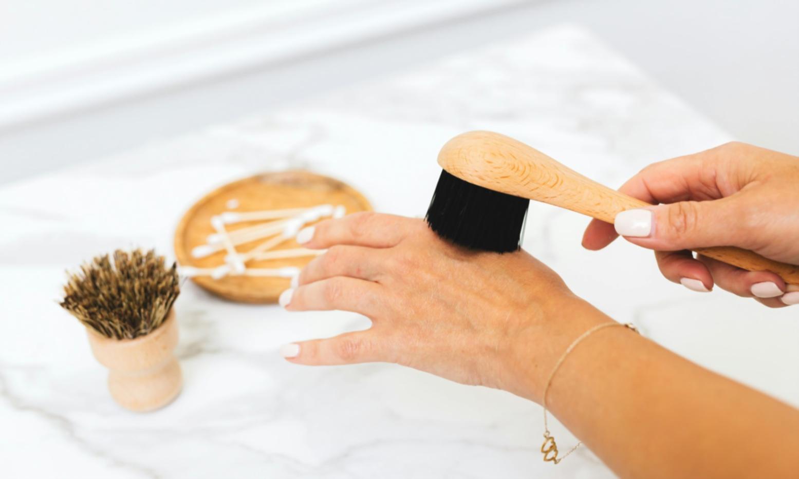 Detailansicht einer professionellen Nagelbehandlung